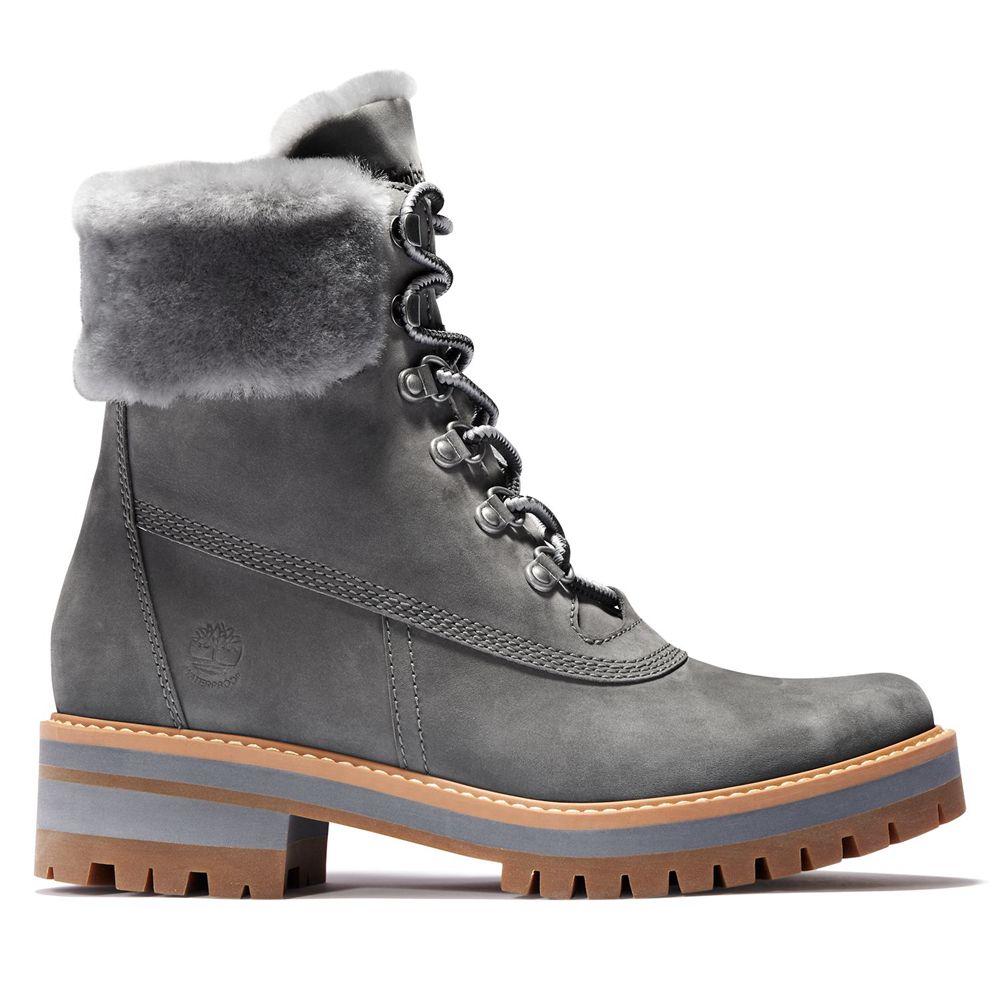 Botas 6-Inch Timberland Argentina Mujer - 6-Inch Courmayeur Valley Waterproof - Gris - ABKZRW-054